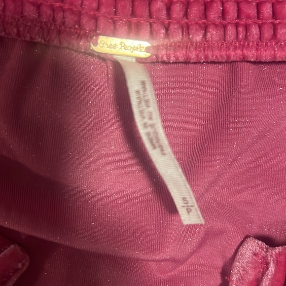 Velvet Therese Free People top Hot Pink - Picture 3 of 4